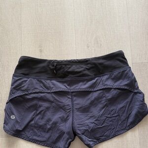 lululemon athletica Black and Dark Blue Women's Athletic Shorts